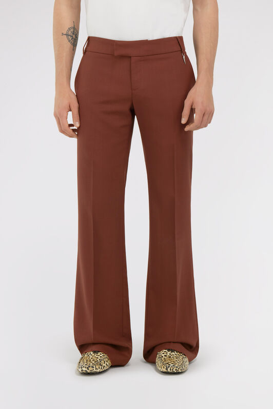 RC Tailored trousers with Fang detail Marrón SRT227-VW001
