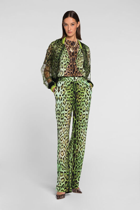 RC Leopard-print panelled T-shirt RC Leopard-print panelled T-shirt MACULA VERDE QKT61A-3PF53