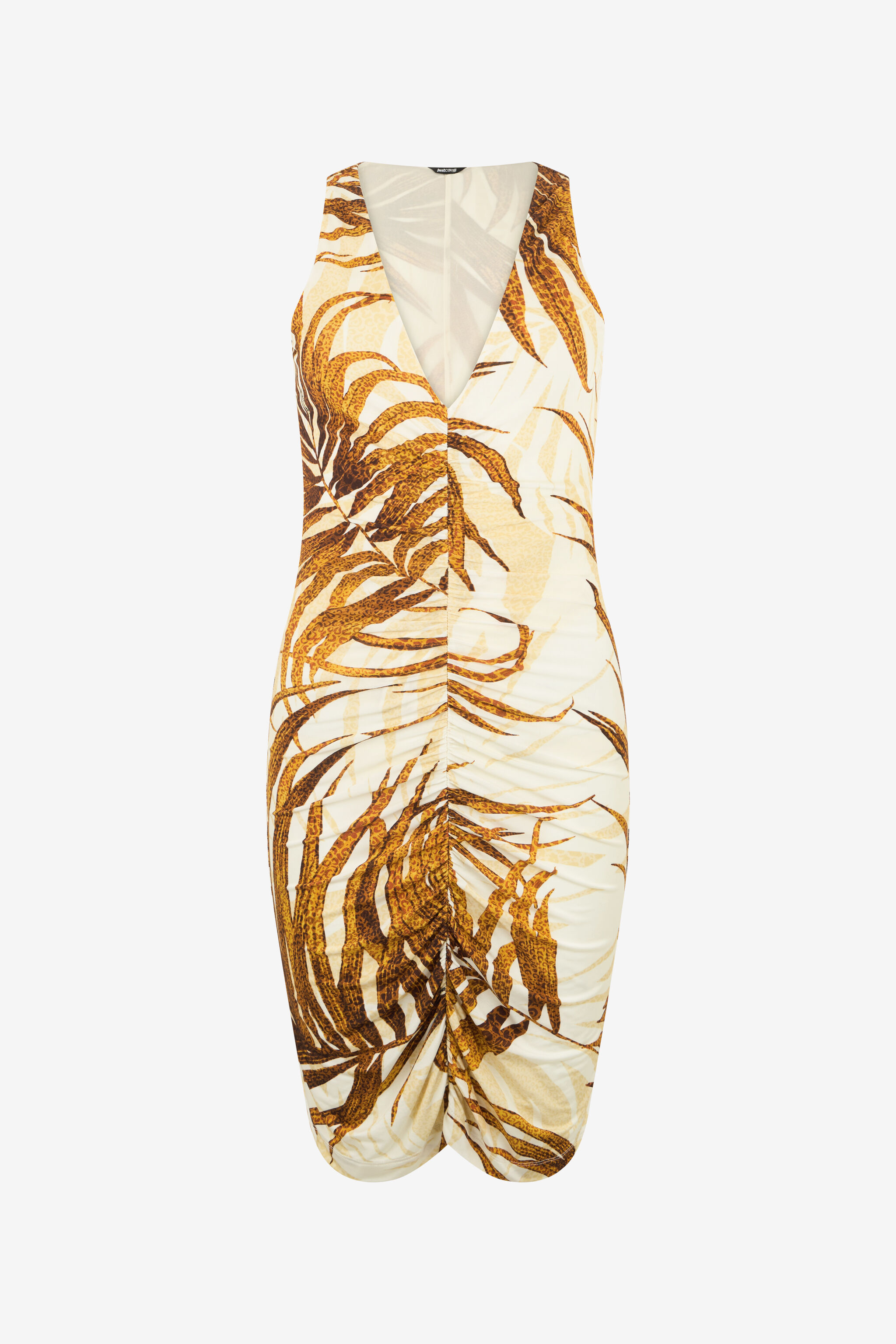JC Vestido Mini Con Estampado Golden Palm DAFFODIL WFT293-WF691