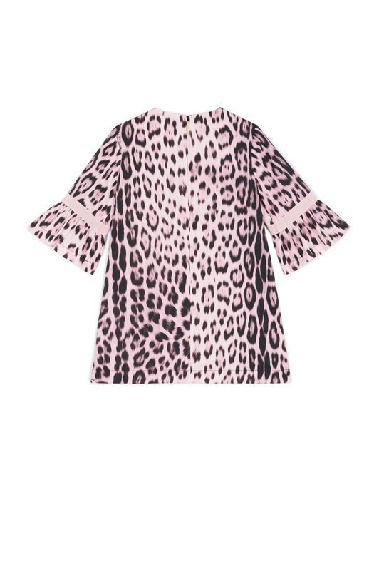 JU Leopard-Print Cotton Dress JU Leopard-Print Cotton Dress ROSE/BLACK KJT161-QRS73