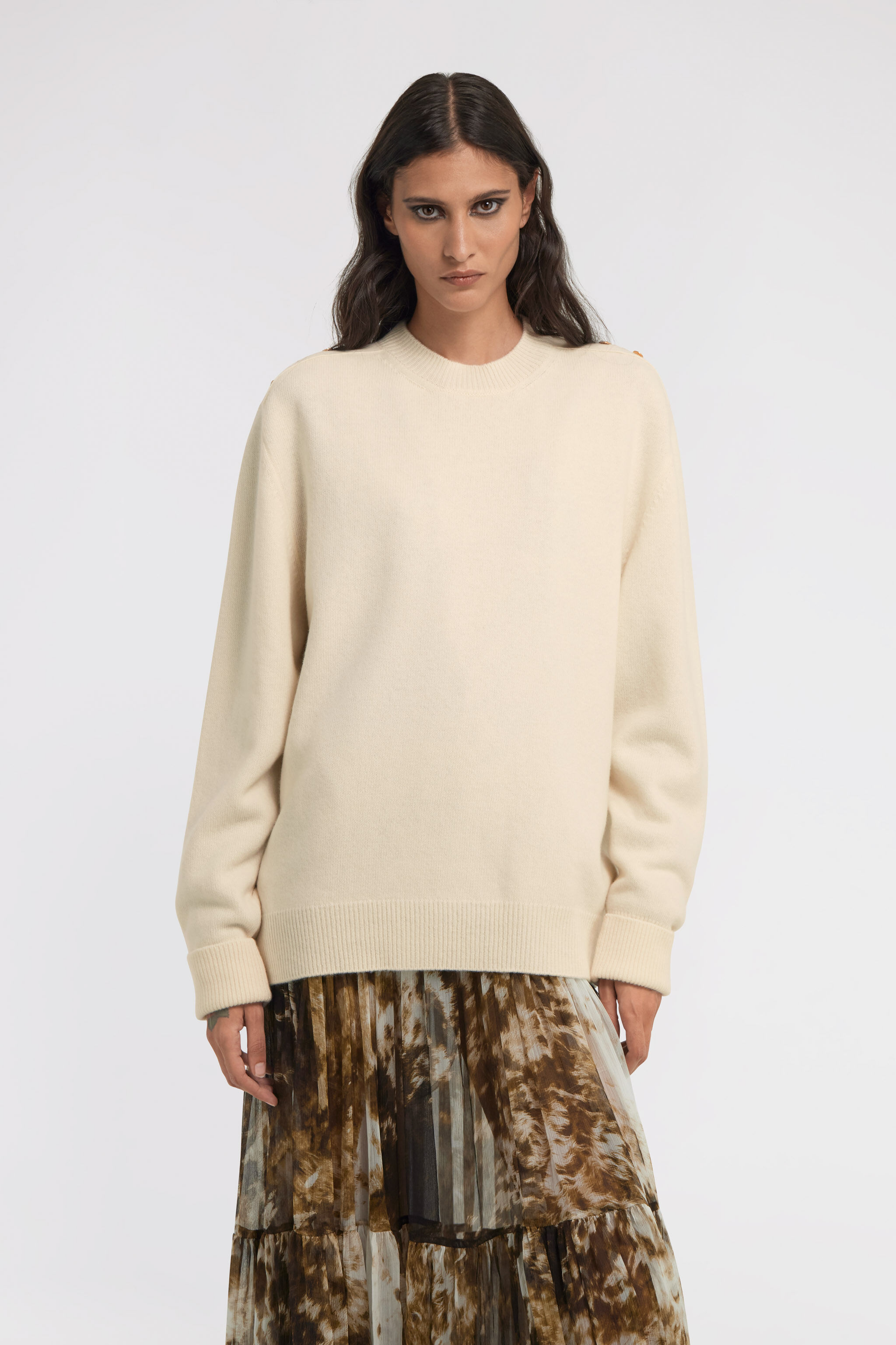 RC Round neck Sweater Marfil TKM621-MQ001
