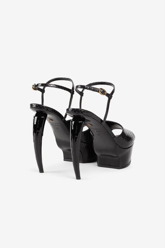RC Tiger Tooth platform sandals RC Tiger Tooth platform sandals Black QKS034-PZ181