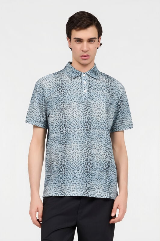 RC Polo aus Baumwolle mit Baby Jaguar-Print QUIET HARBOUR WNT64B-XKR31