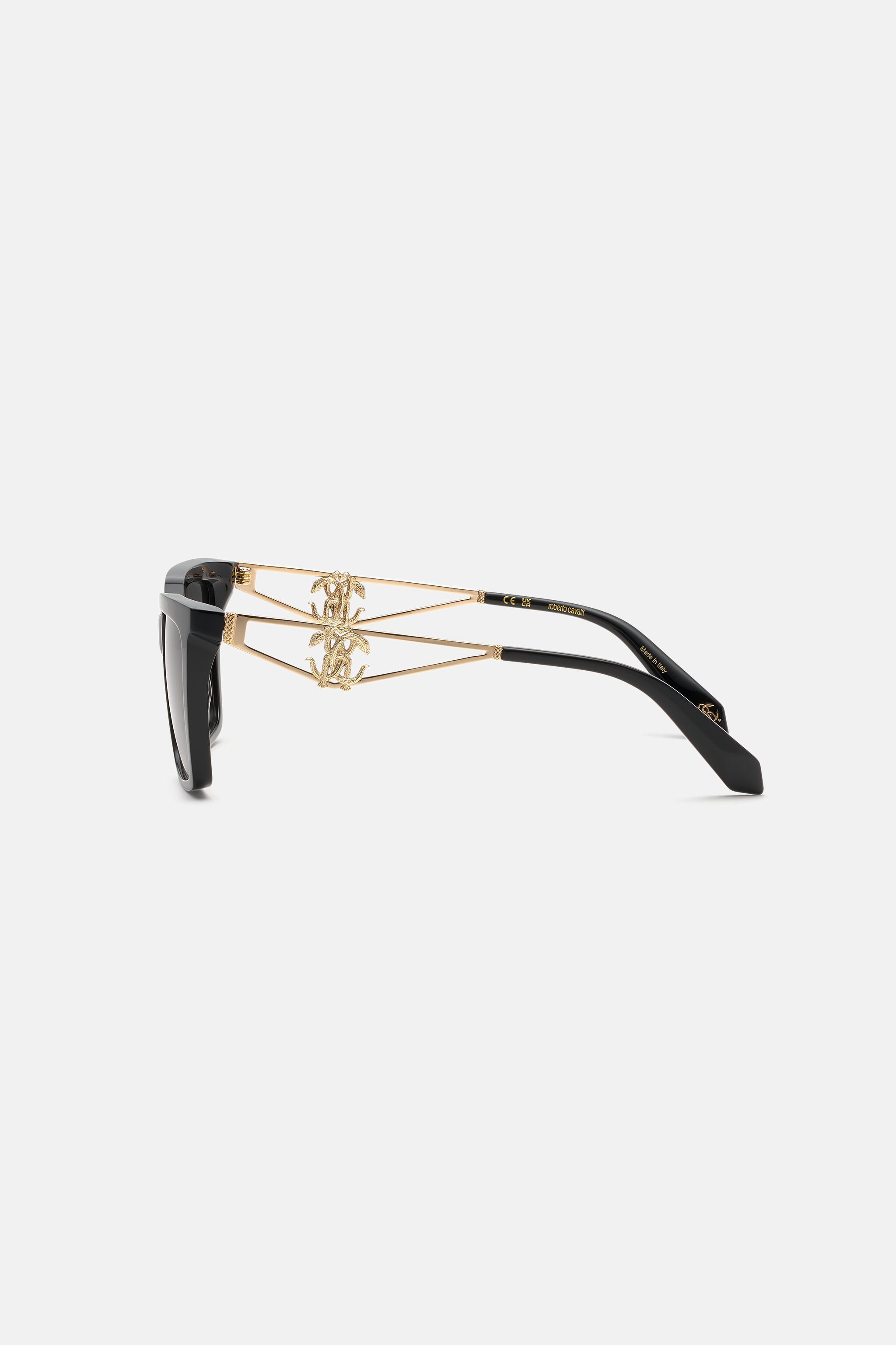 RC Sunglasses with acetate front combined with metal temples SHINY BLACK VALD12-ID250