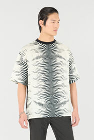 RC Zebra-Print T-Shirt Black/White URT62M-3HN49
