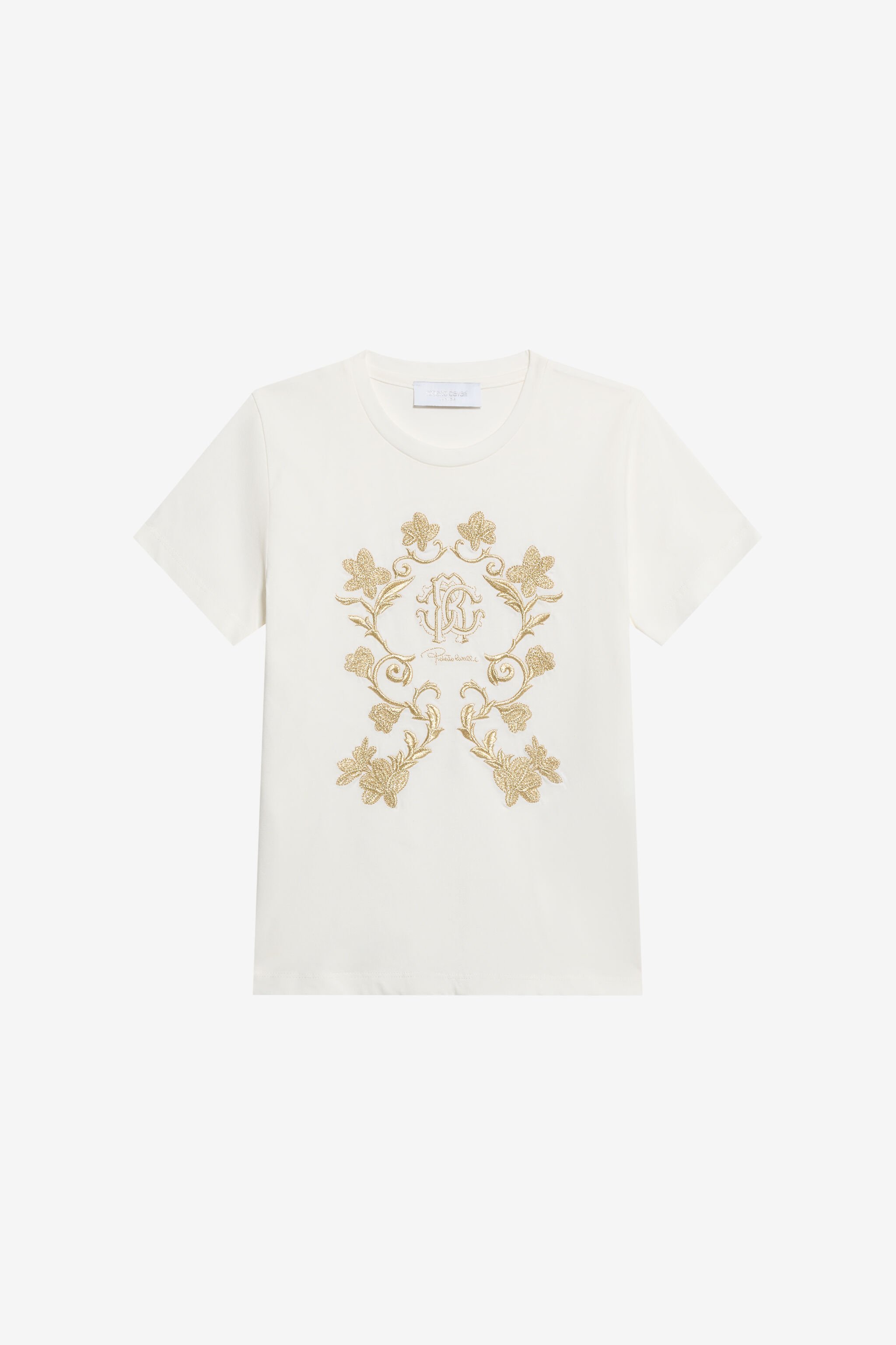 JU T-shirt Blanc En Coton MILKY WHITE TJT66V-JD001