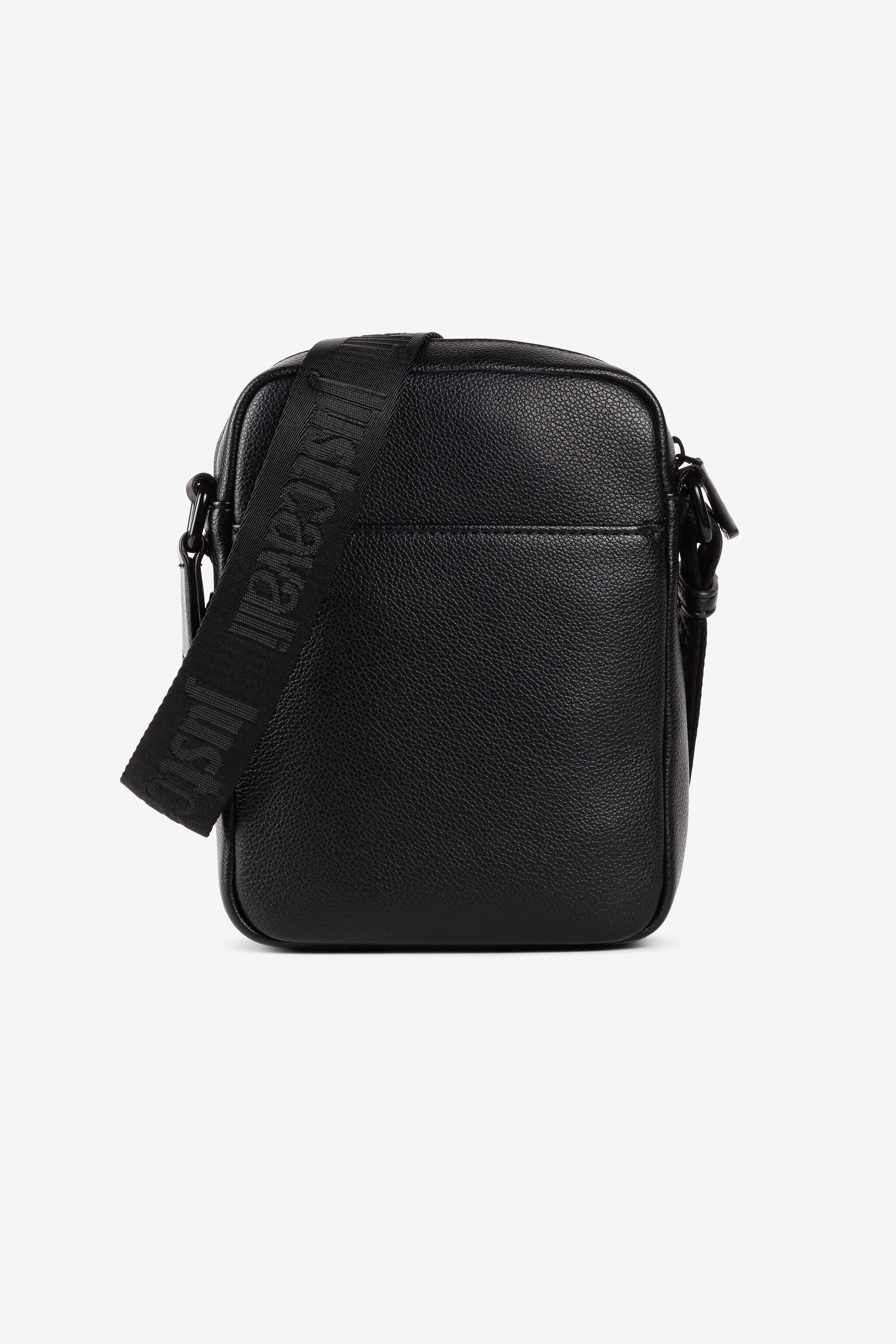JC Sacoche à bandoulière à logo Just Cavalli et tête de tigre NOIR Q62351-Q1254