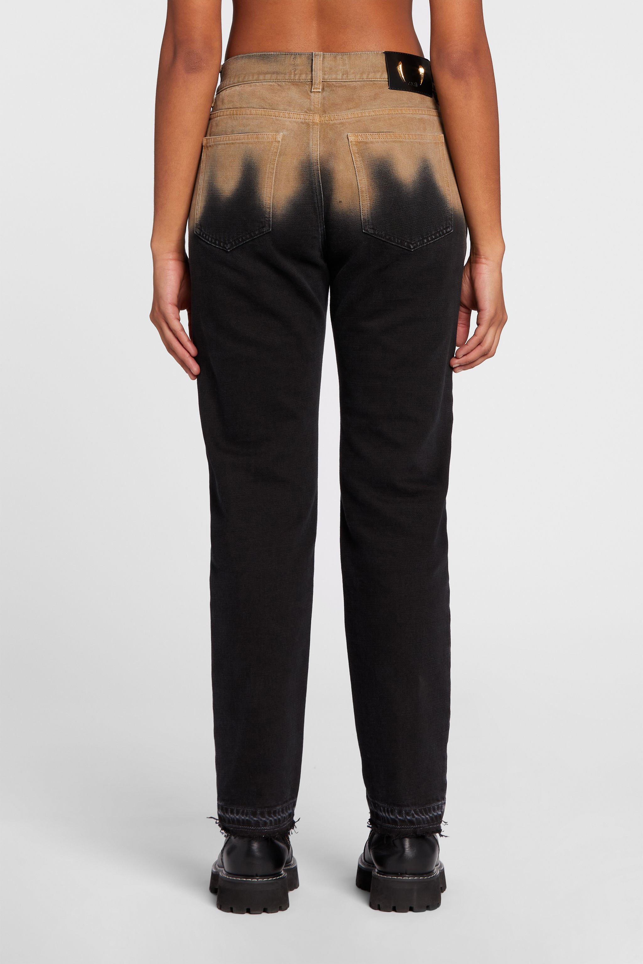 RC Jean boyfriend délavé à l'acide Noir NQJ209-DE016