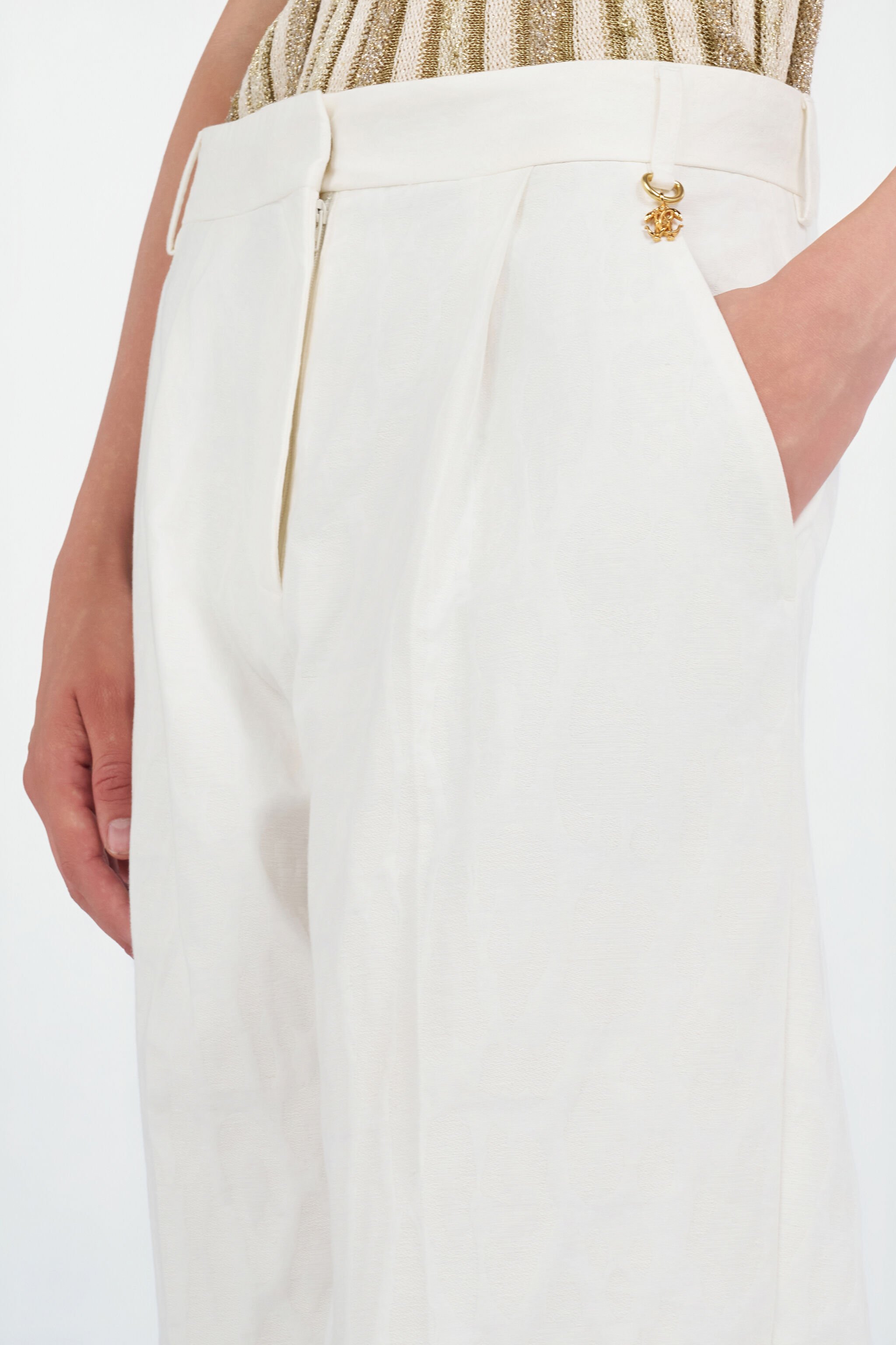 RC Palazzo-Hosen WHITE WQT205-CH090