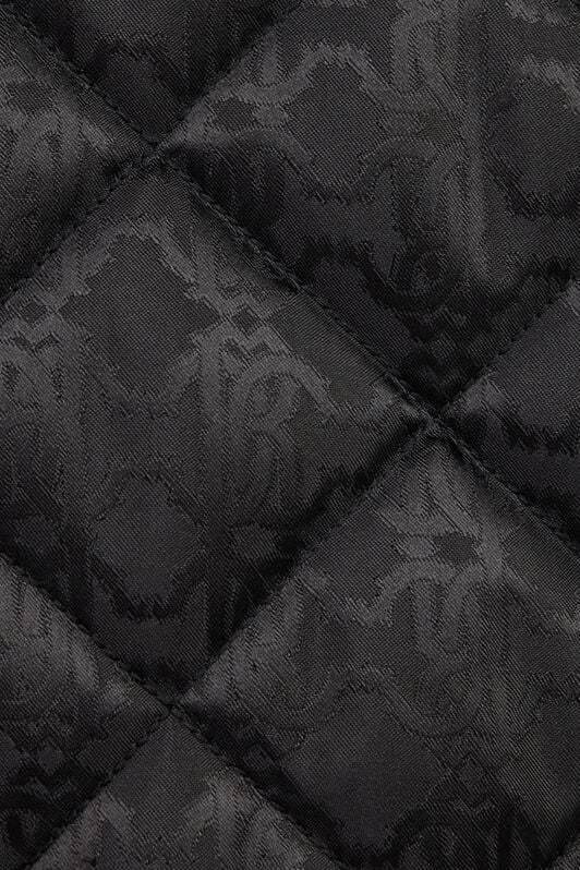 RC Quilted Down Jacket With Monogram RC BLACK ROT80D-DJ005