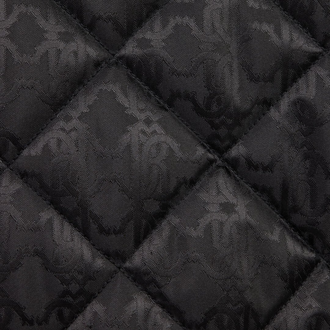 RC Quilted Down Jacket With Monogram RC BLACK ROT80D-DJ005