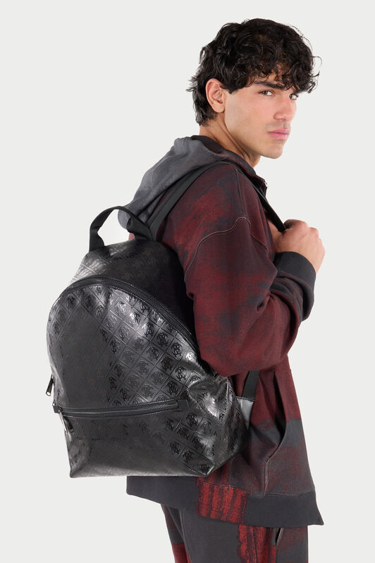 RC Backpack with All-Over Mirror Snake Monogram Black VRB010-PZS76