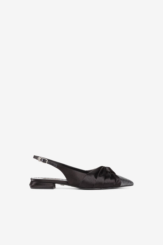 RC Knot-detail crystal-embellished ballerina shoes Black QWS010-SE390
