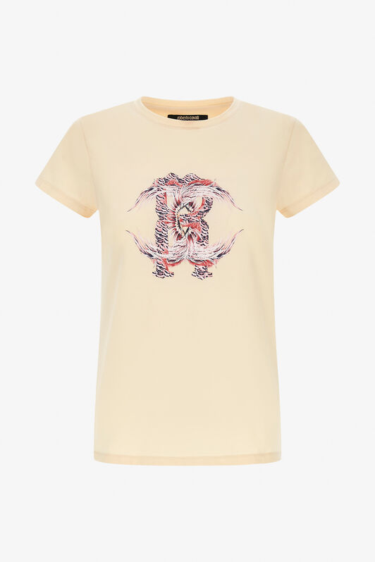 RC T-Shirt with Monogram RC Ivory SWT60A-JD062