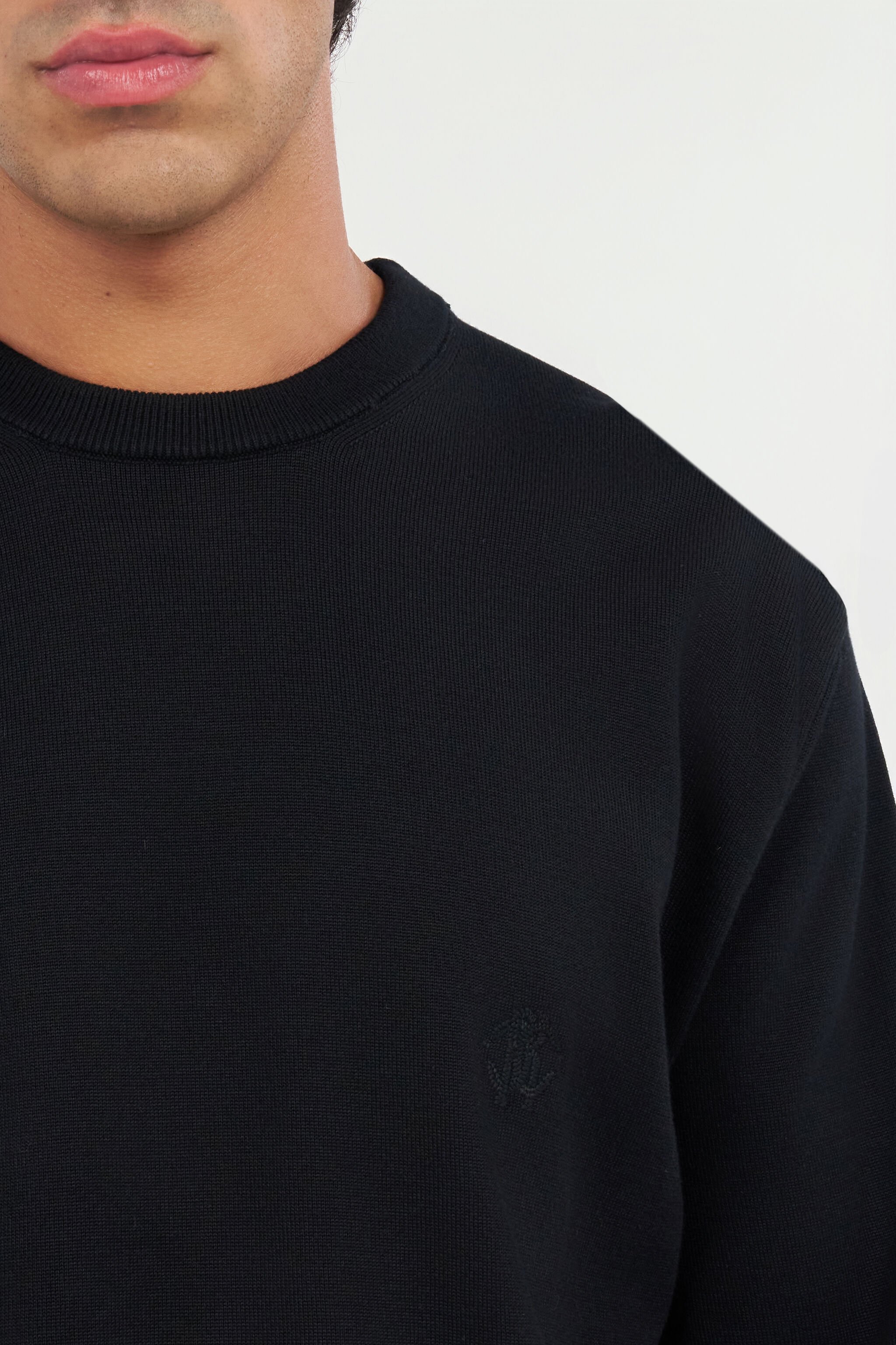 RC Cotton sweater Black UMM608-WH003