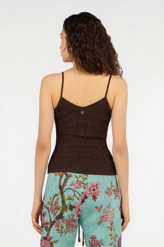 RC Haut Façon Crochet Avec Bretelles RC Haut Façon Crochet Avec Bretelles CHOCOLATE VKM613-MAC01