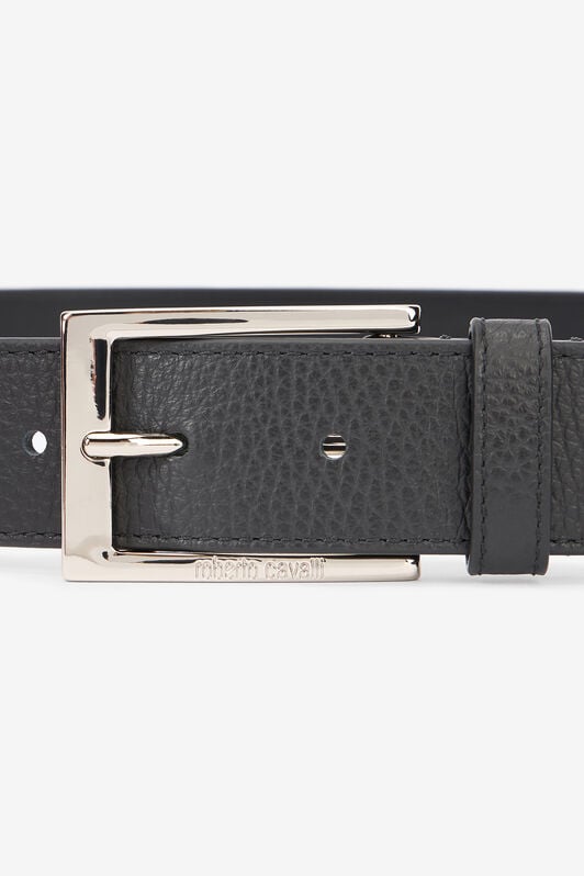 RC Ceinture Tendance En Cuir Noir Avec Boucle Logo RC Ceinture Tendance En Cuir Noir Avec Boucle Logo Or NOC00D-PZA12