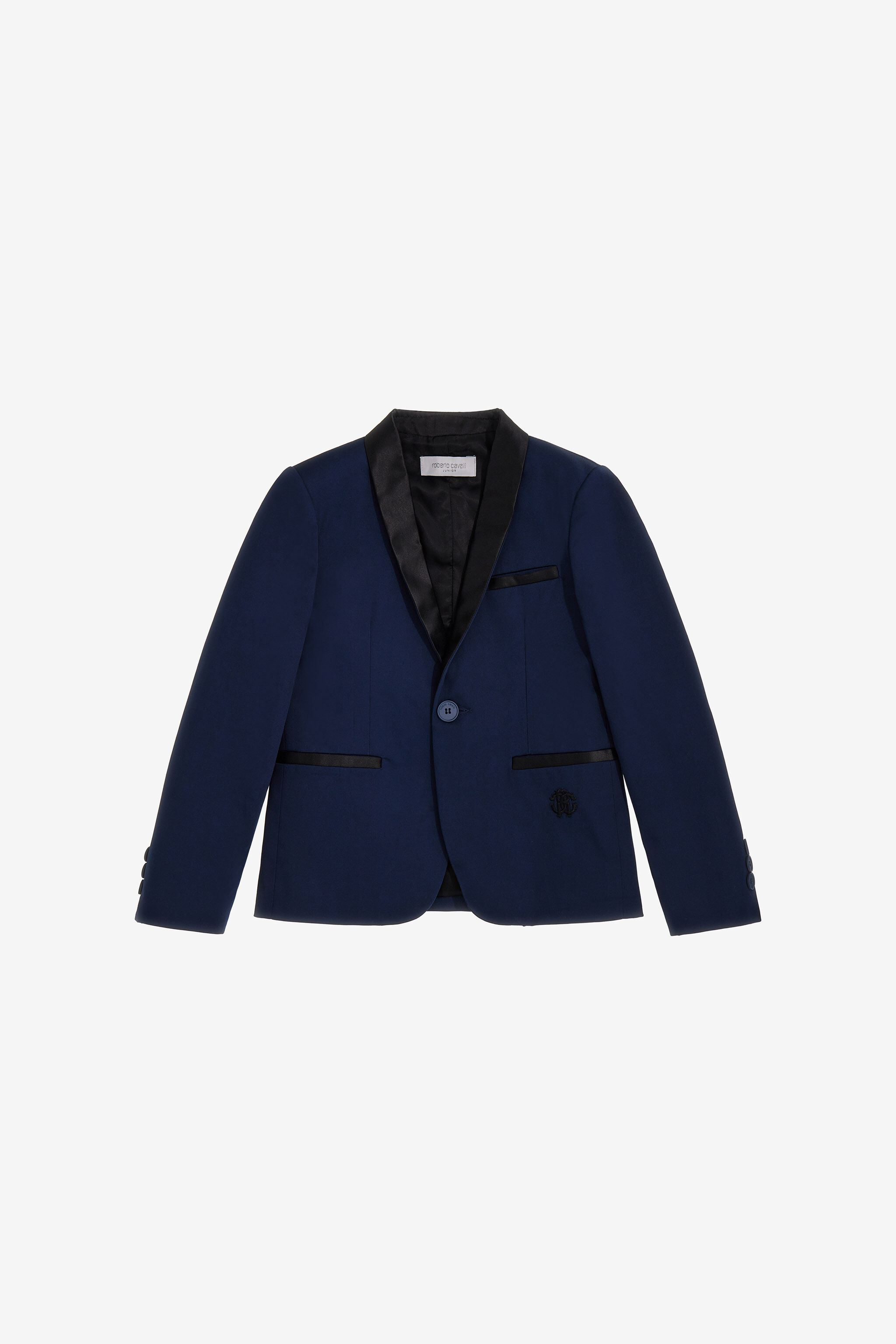 JU Jacket with satin relief Dark blue SJT402-RN012