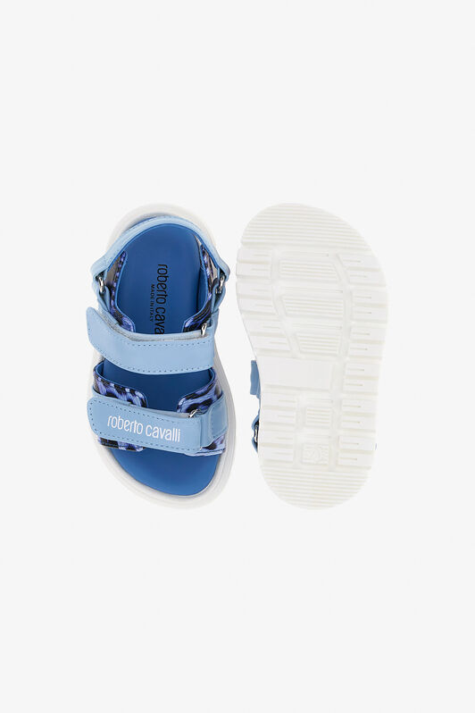 JU RC Logo Sandals BLU/JAGUAR DARK BLUE SJS00I-PZJ02
