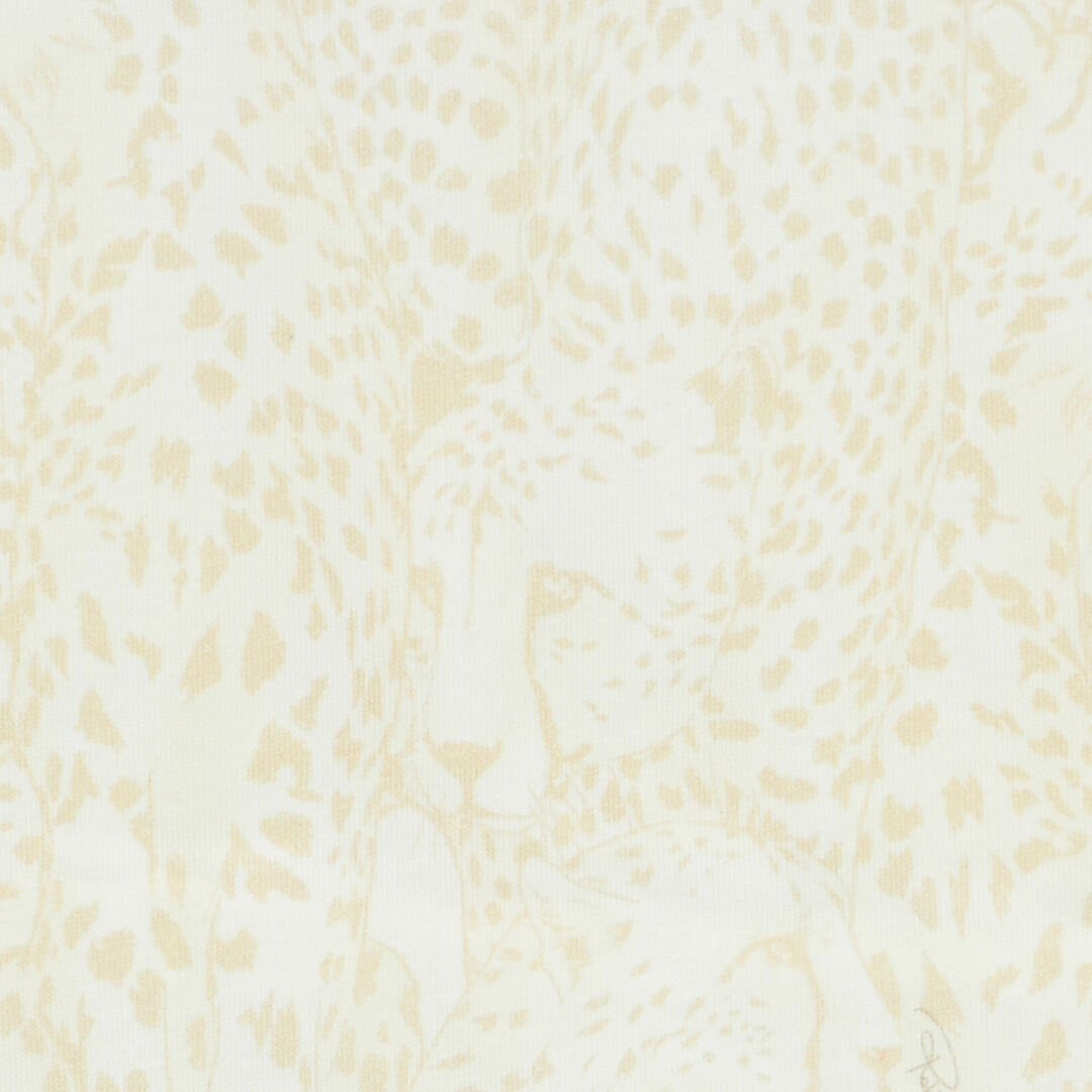 JU Coperta Con Stampa Ghepardi Avorio UJT802-JD001