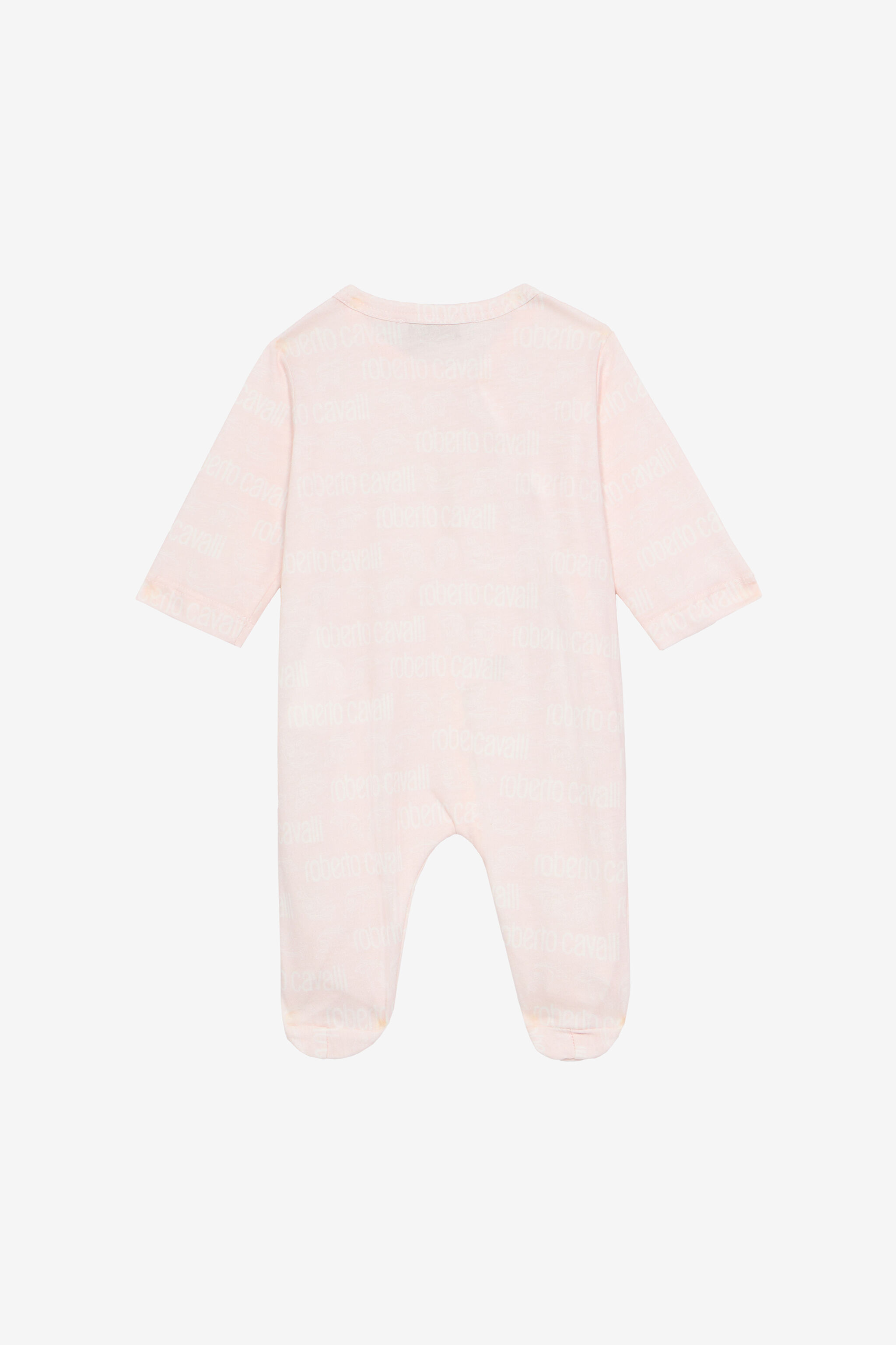 JU Romper Suit And Hat Set With Logo Pink UJT818-JFO34