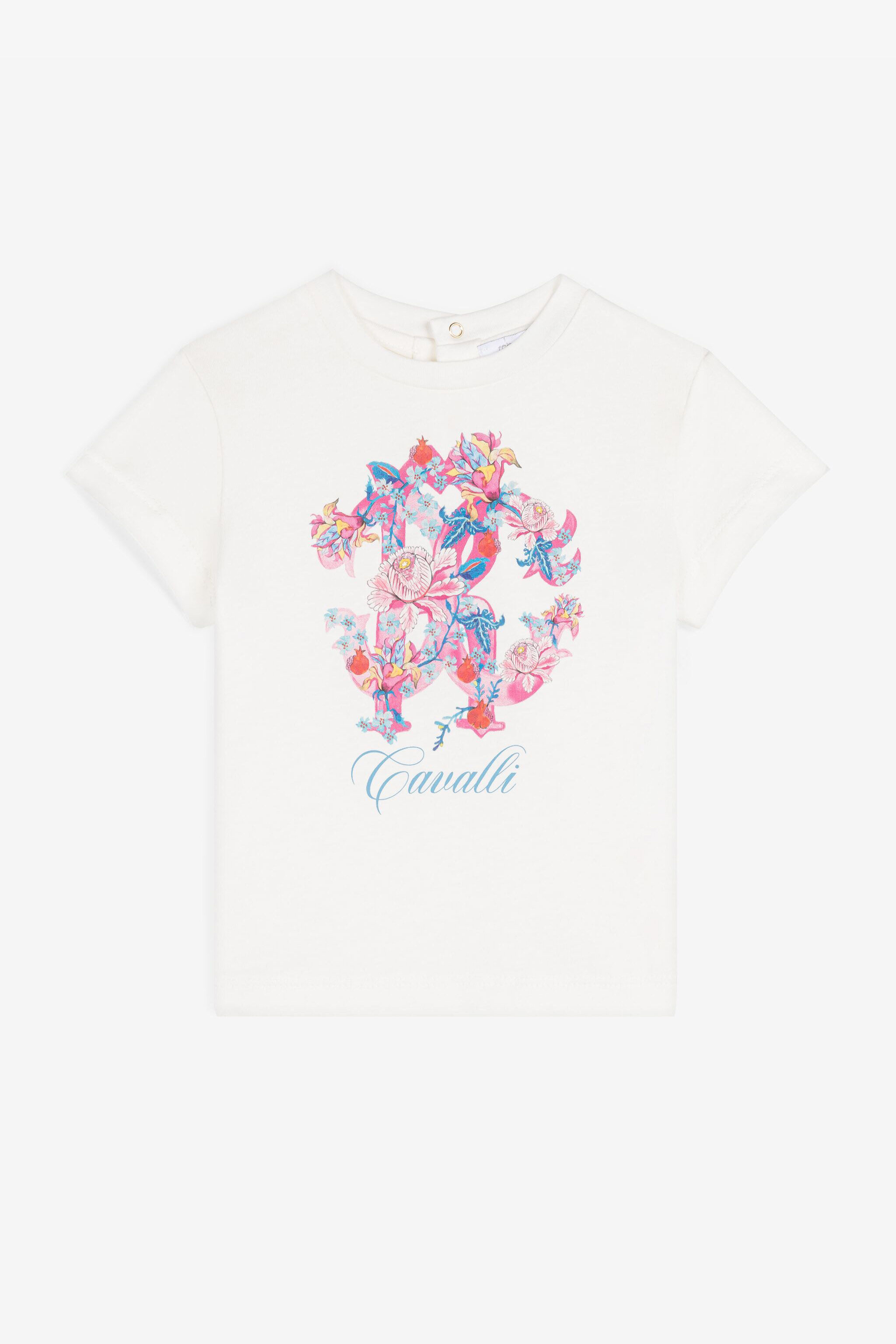 JU RC Monogram-Print Cotton T-Shirt White RJT605-JD001