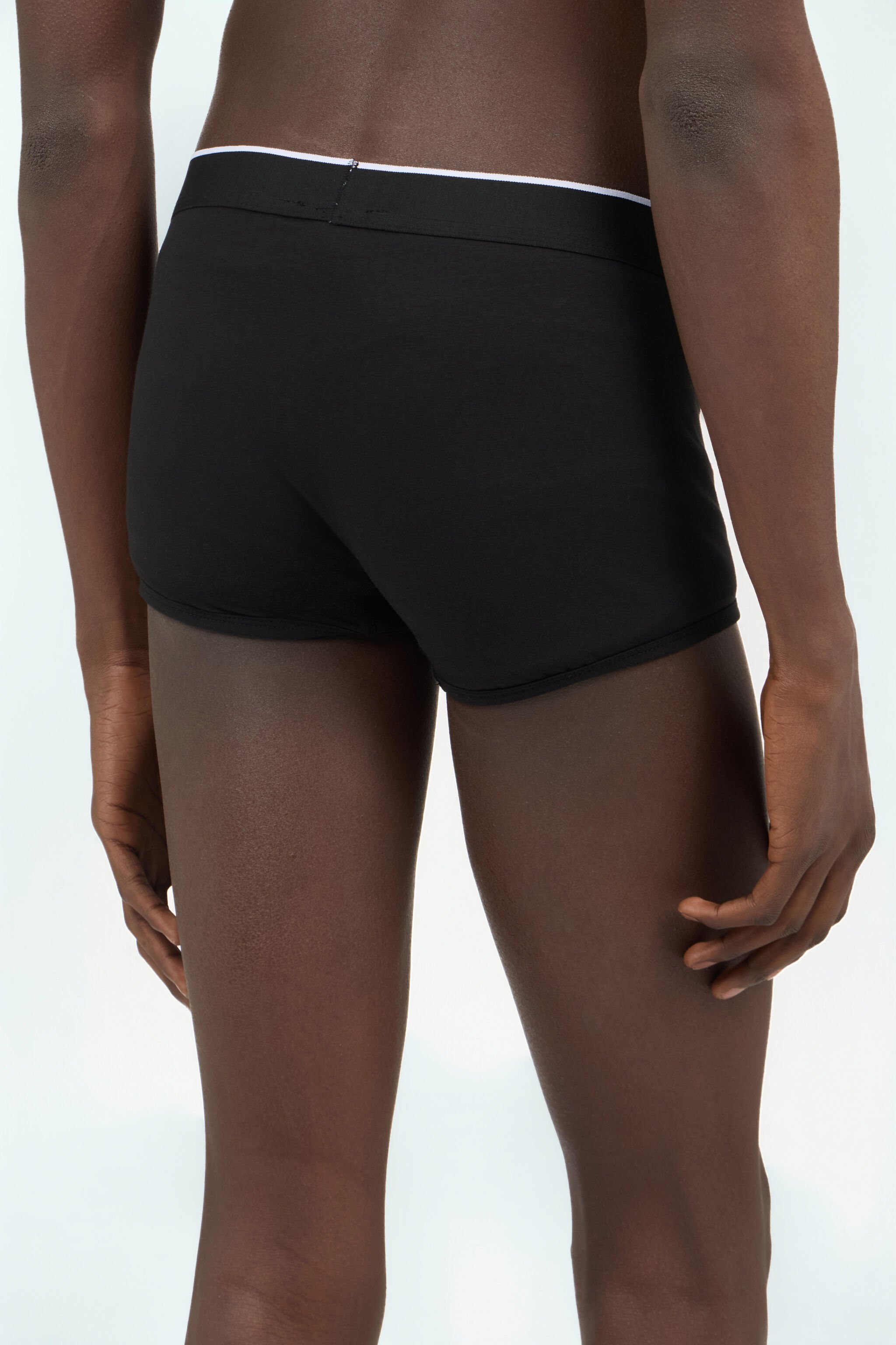 RC Bi-Pack Boxer In Cotone Neri BLACK TRO20B-JJ016