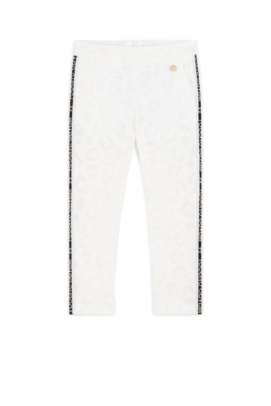 JU Leopard-Jacquard Trousers JU Leopard-Jacquard Trousers WHITE KJT200-DV002