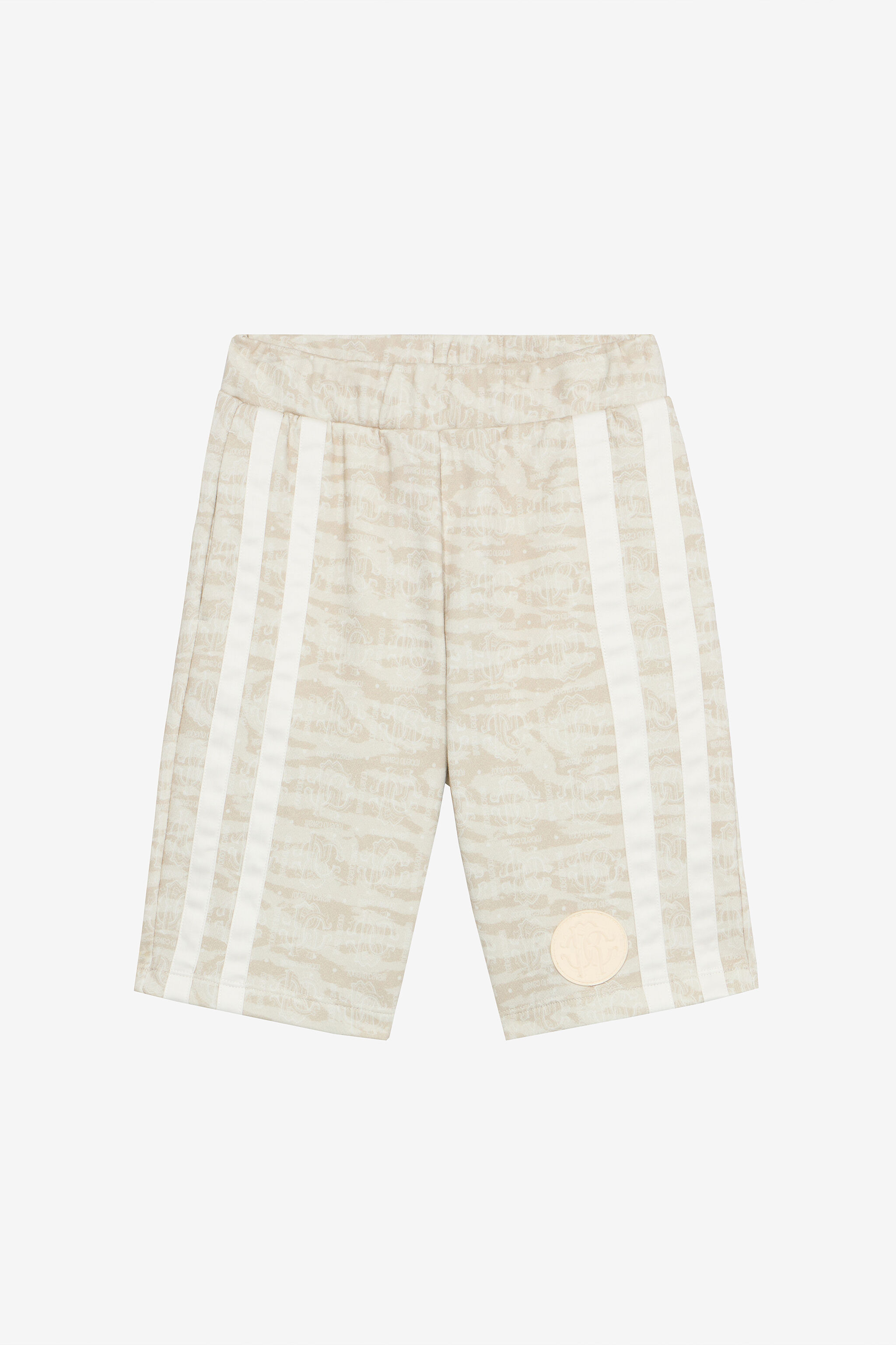 JU Bermuda Sportivi Stampa Tiger Skin Avorio UJT25E-5OO44