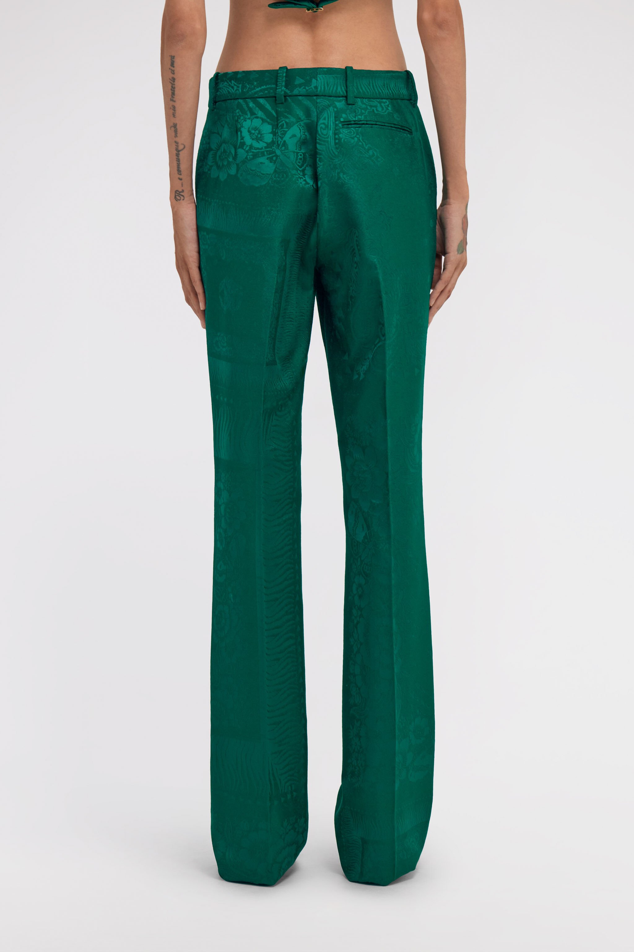RC Flared Trousers Green TKT207-TJ033