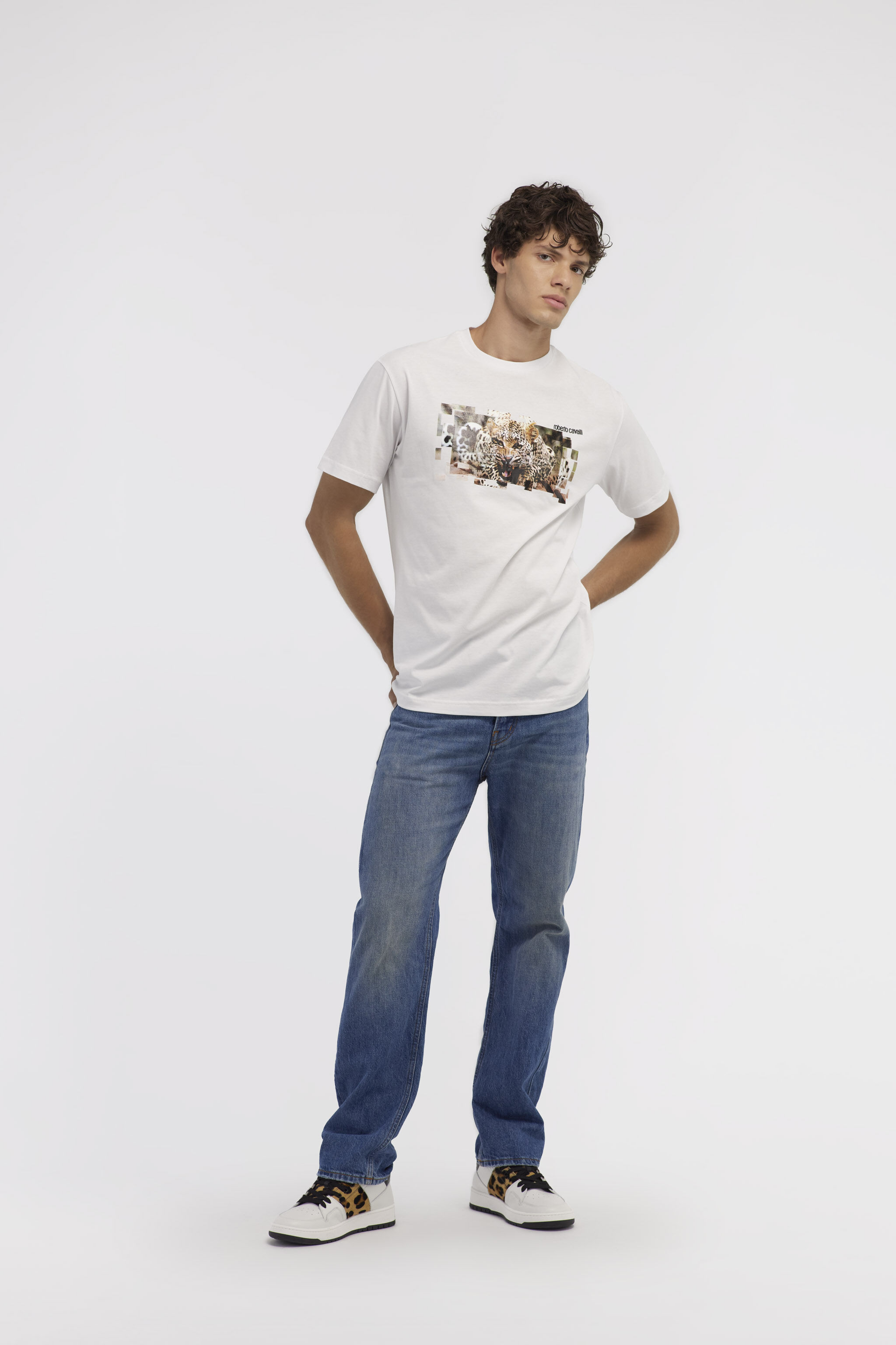RC T-shirt with Jaguar logo and print White NOT60K-JD060