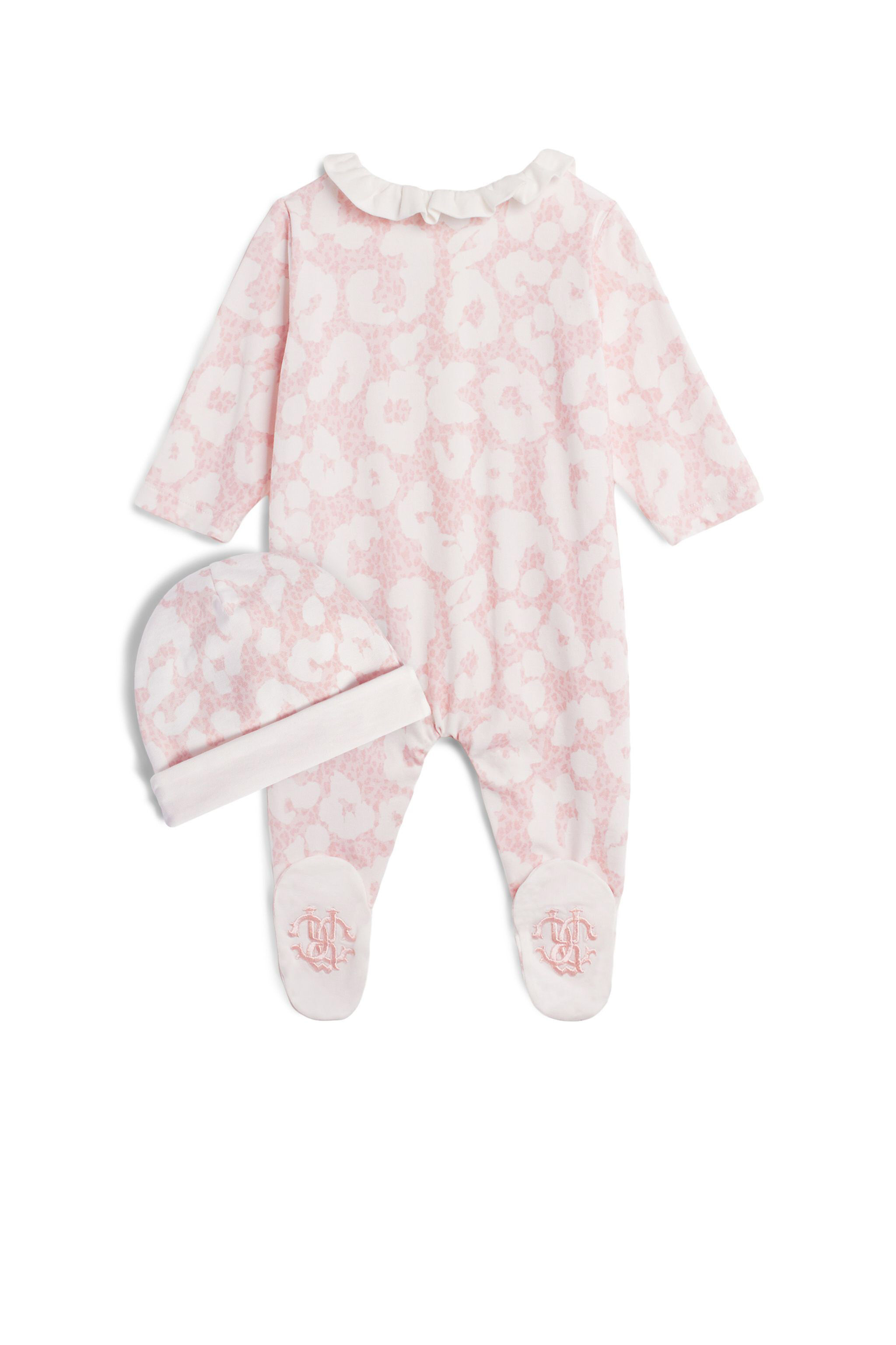 JU New Leopard print newborn kit BABY PINK/MILKY WHIT IJT803-JFQ59