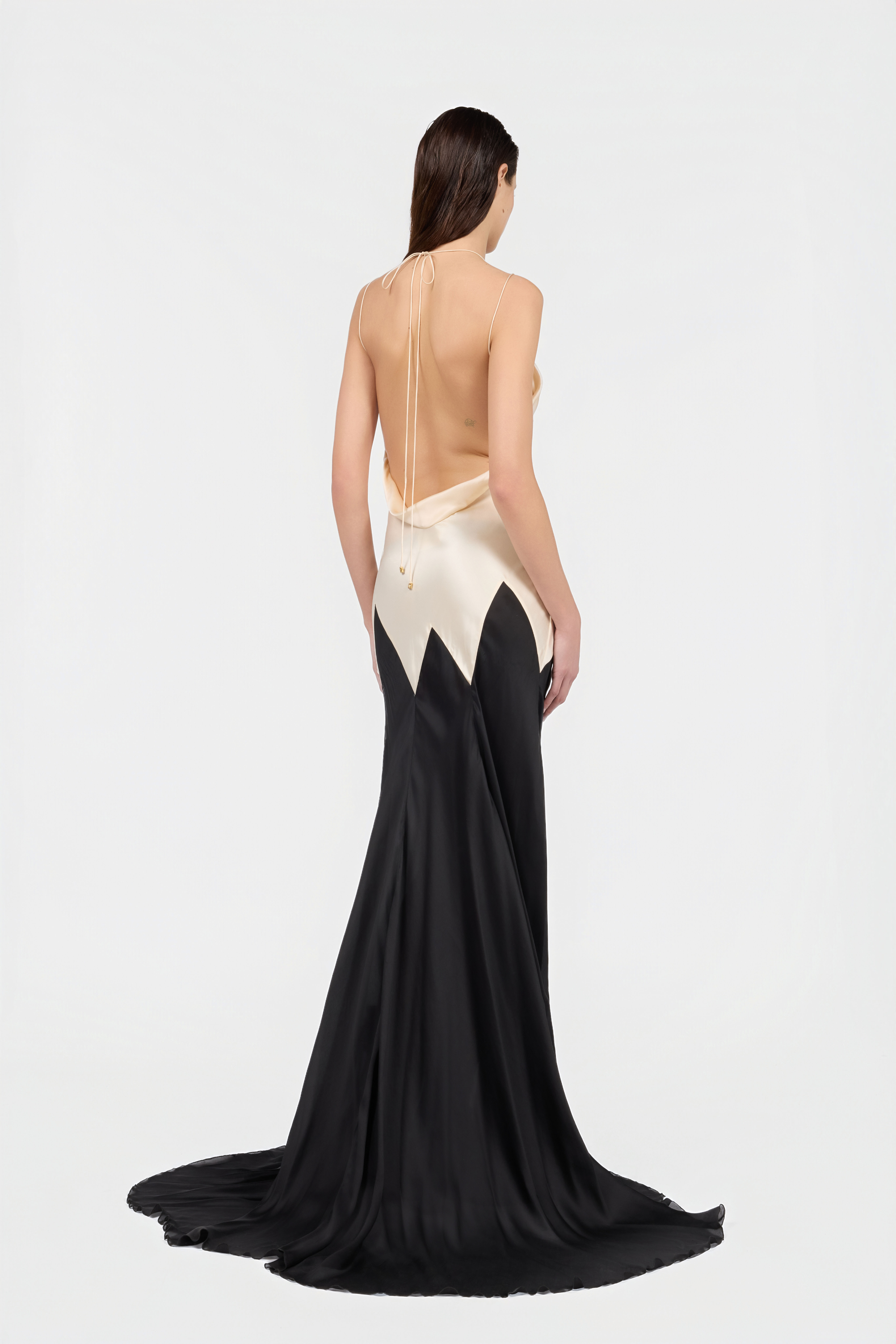 RC Robe Slip En Soie AVORIO/NERO XQT135-SE001