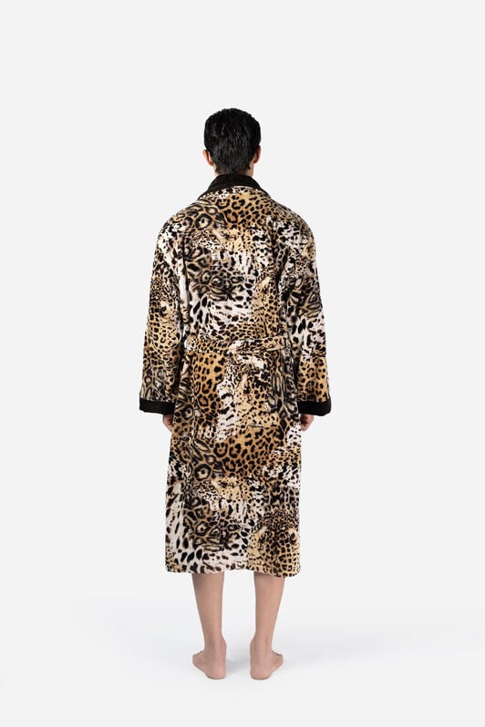 HO Jaguar Skin Print Bath Robe HO Jaguar Skin Print Bath Robe JAGUAR SKIN VALH10-IH019