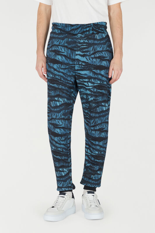 RC Joggers with Tiger Skin Print BLUE OOT20B-5OO65