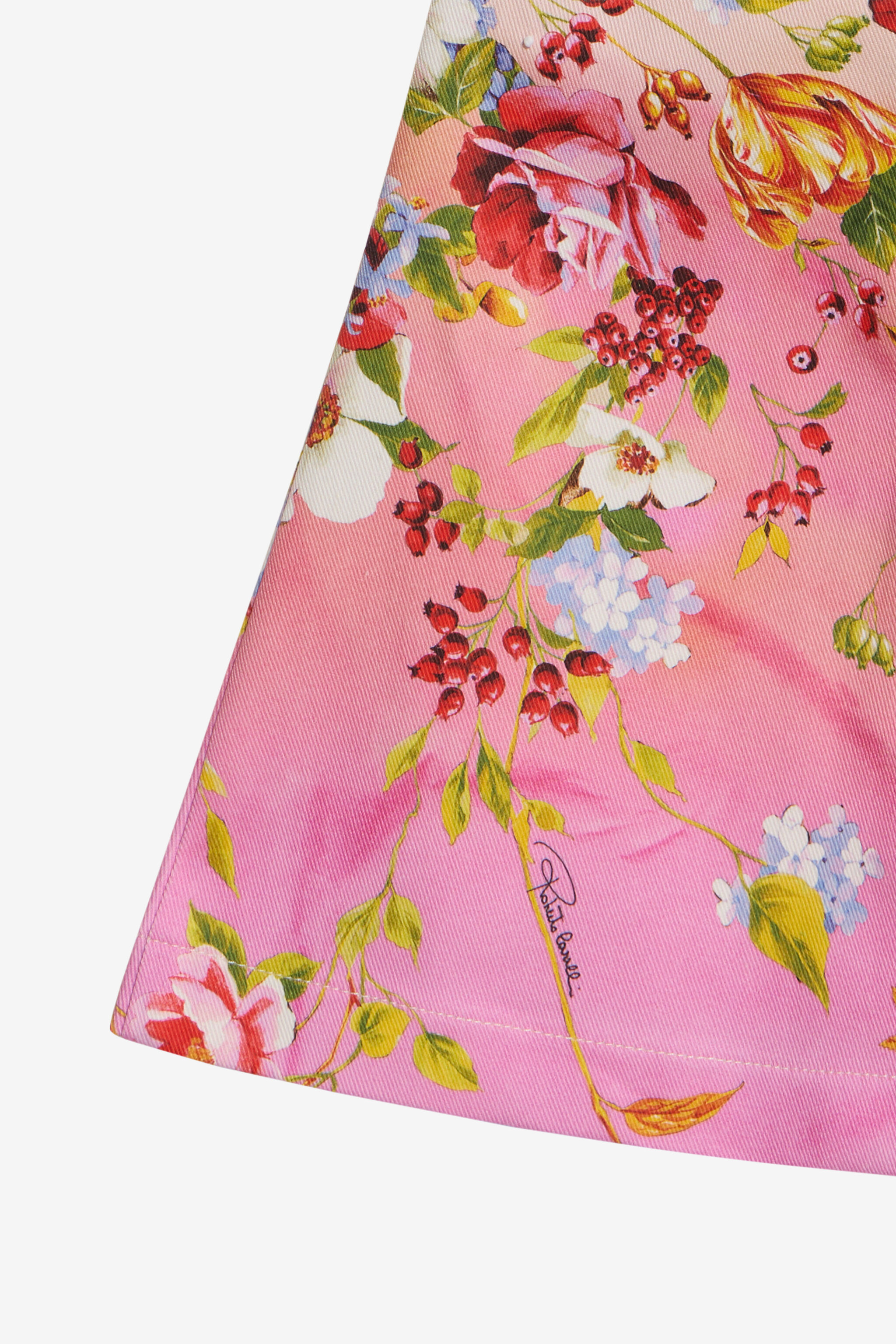 JU Miami Flowers Print Trousers GREEN/FUXIA WJT21N-DAR64