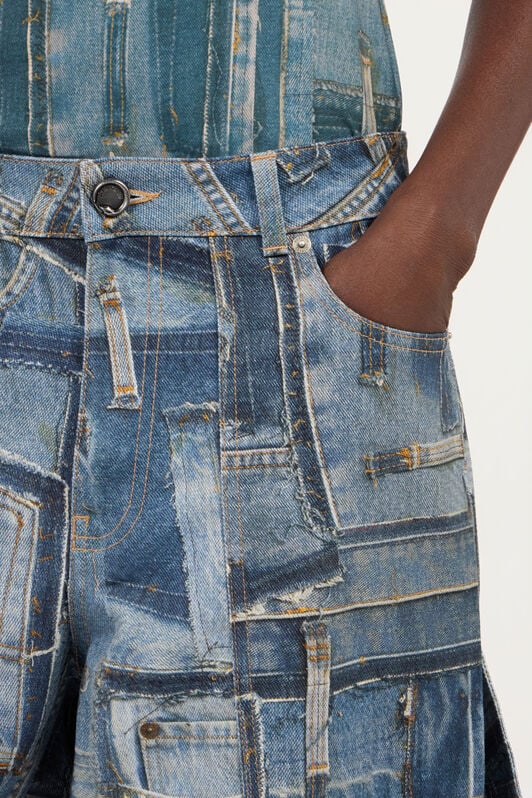 RC Patchwork Capsule Collection Cargo Jeans RC Patchwork Capsule Collection Cargo Jeans Blue UWJ250-VT001