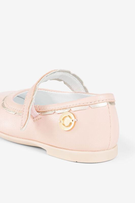 JU C Logo Mary Jane Shoes JU C Logo Mary Jane Shoes Pink OJS007-PN003