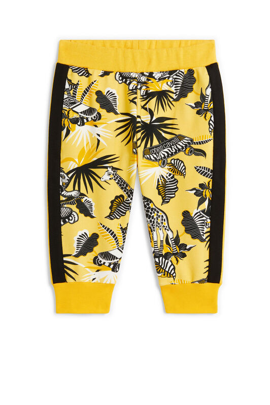 JU Leaf-print sweatpants JU Leaf-print sweatpants YELLOW/WHITE/BLACK MJT20B-FOB62