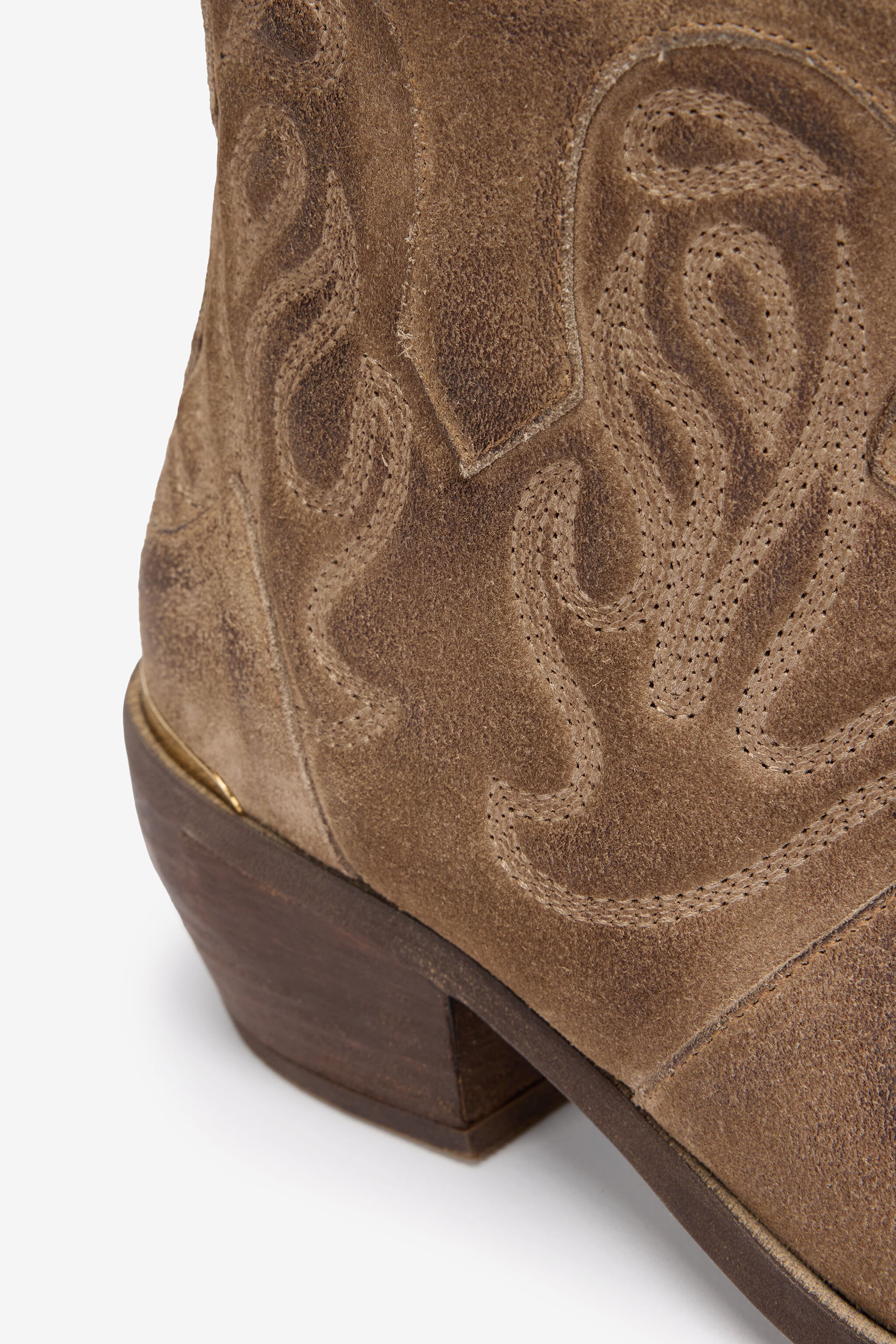 JC Stivali Texani Marroni In Pelle TAUPE VFS114-VF642