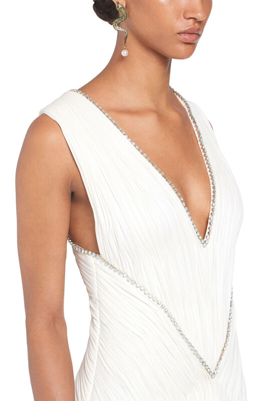 RC Lange Robe mit Verzierung RC Lange Robe mit Verzierung WHITE IQR101-JJ035