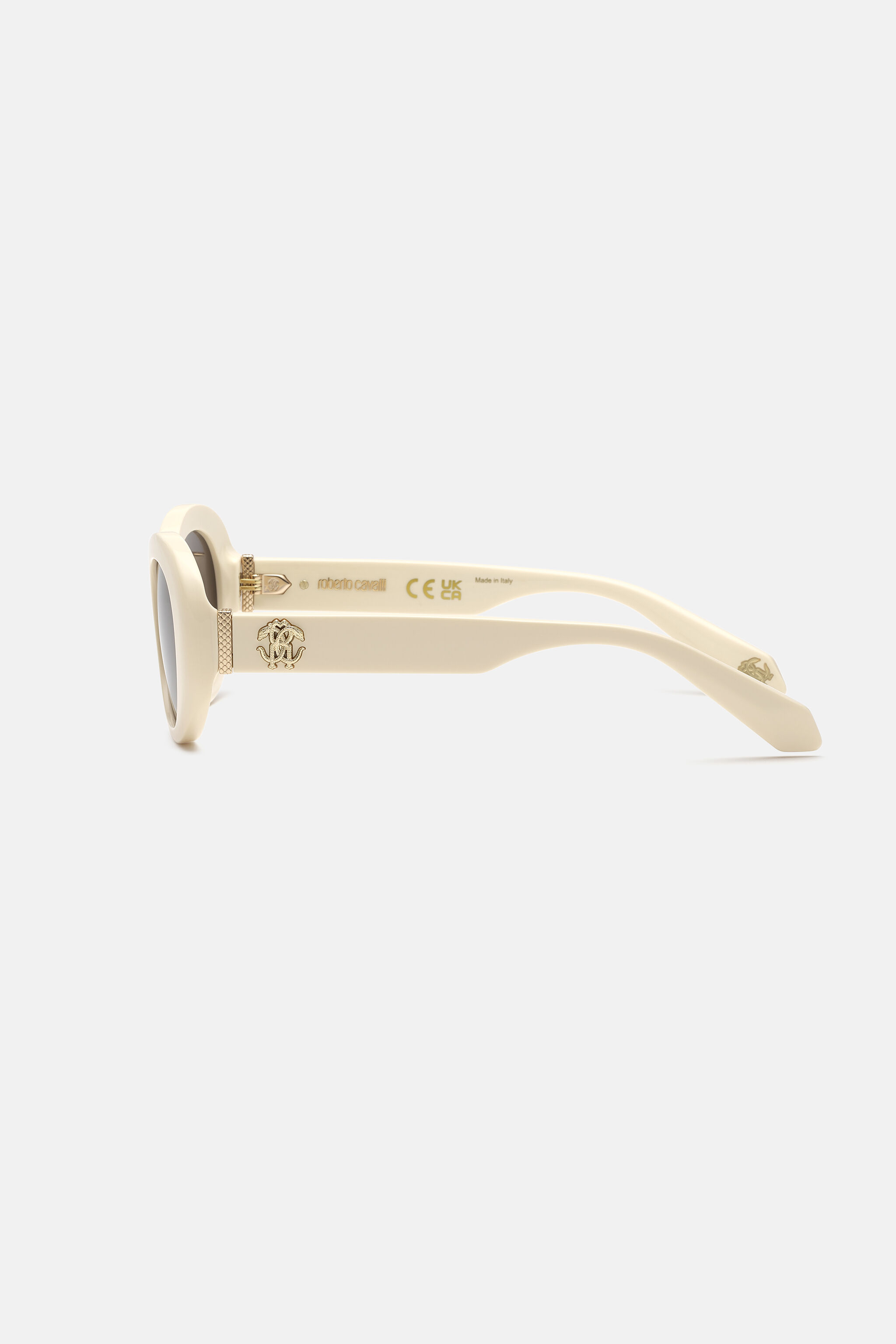 RC Sunglasses with snakeskin effect metal trim SHINY FULL CREAM UALD37-ID234