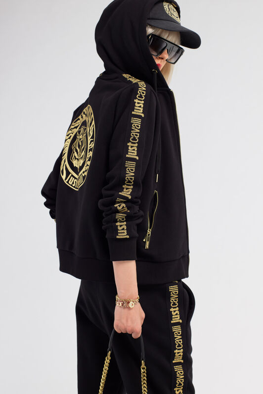 JC Tiger Logo Hoodie Black RKT899-RK405