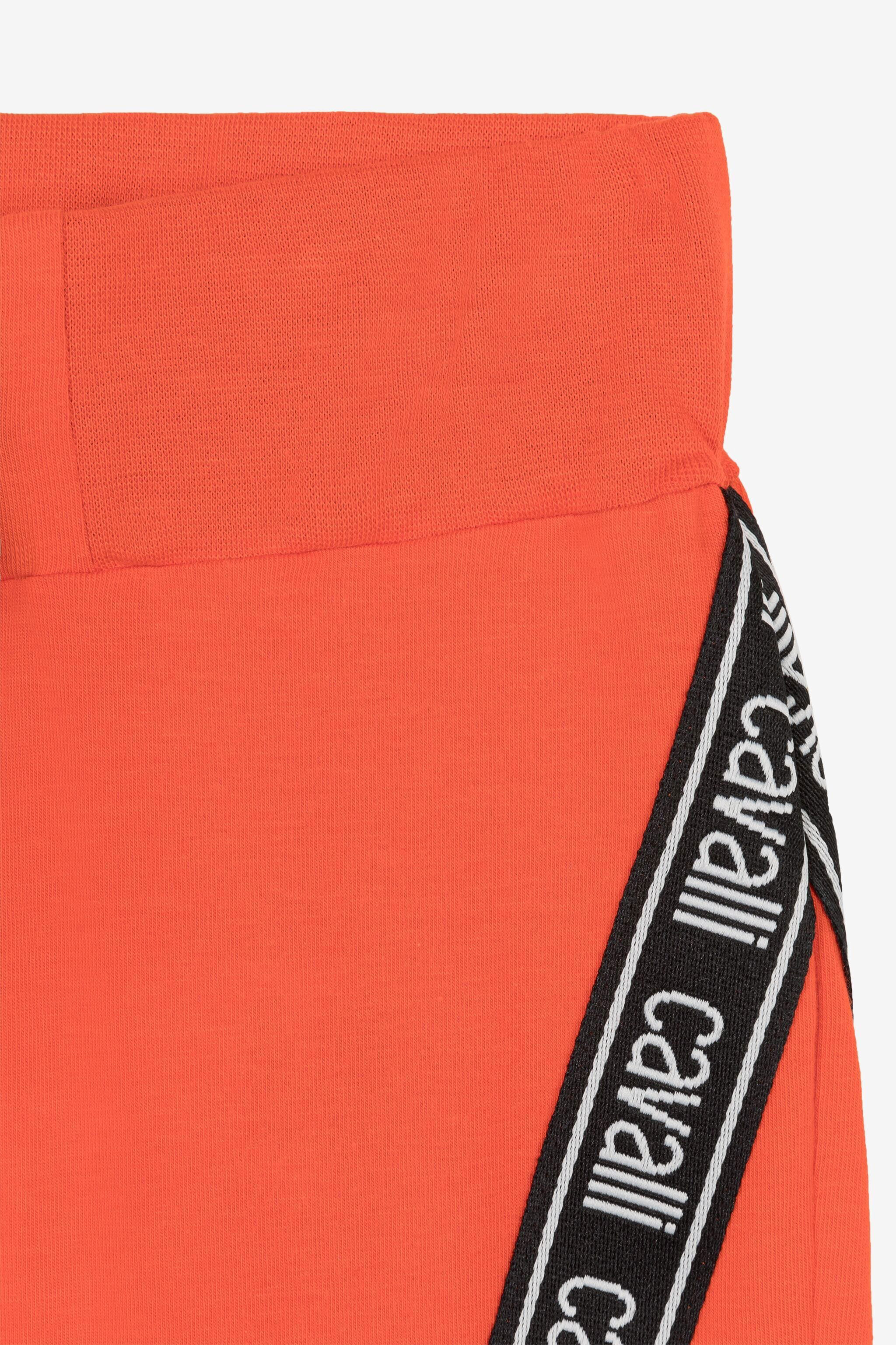 JU Joggingshorts mit Logo-Patch Orange OJT221-ISA2J