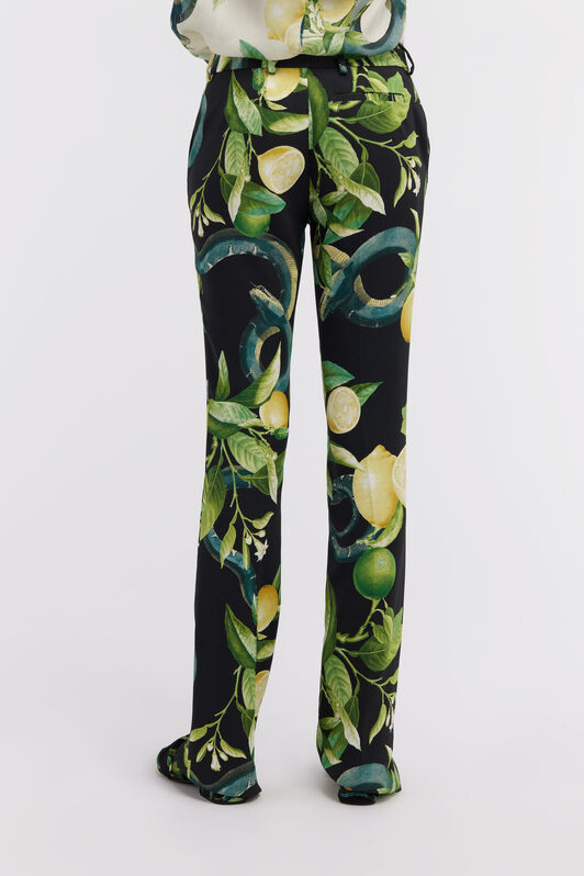 RC Tailored Lemon print trousers Black SKT207-ORI89