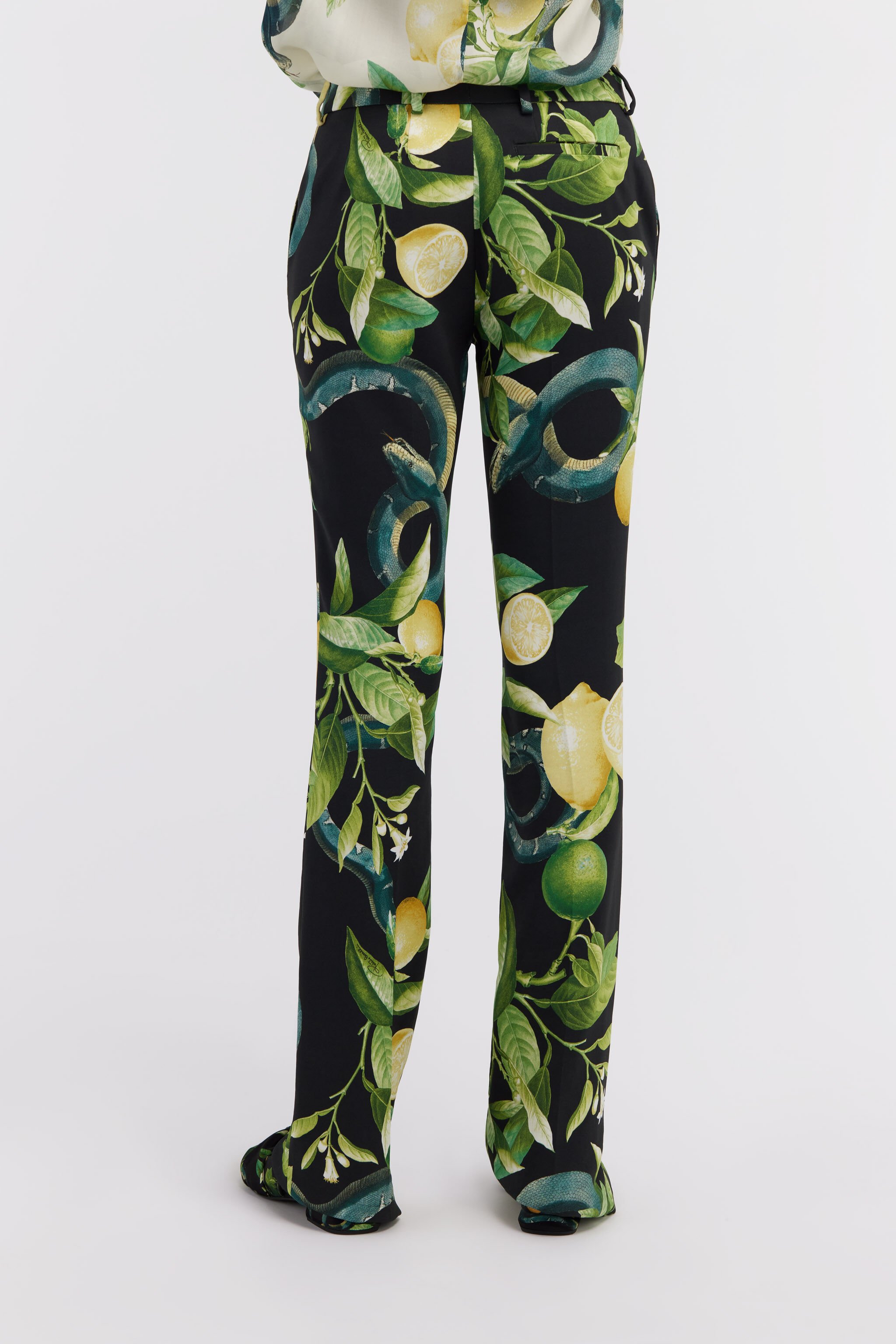 RC Tailored Lemon print trousers Black SKT207-ORI89