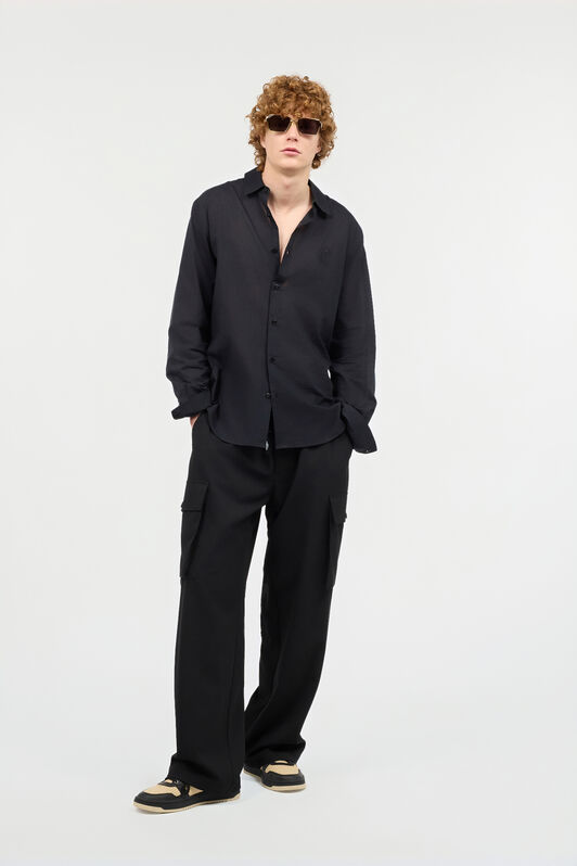 JC Pantalon Avec Poches Cargo Noir UFT003-UF017