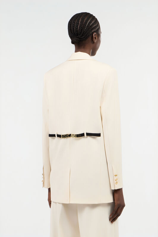 JC Blazer Crema Con Dettaglio Logo JC Blazer Crema Con Dettaglio Logo OFF WHITE UFT194-UF260