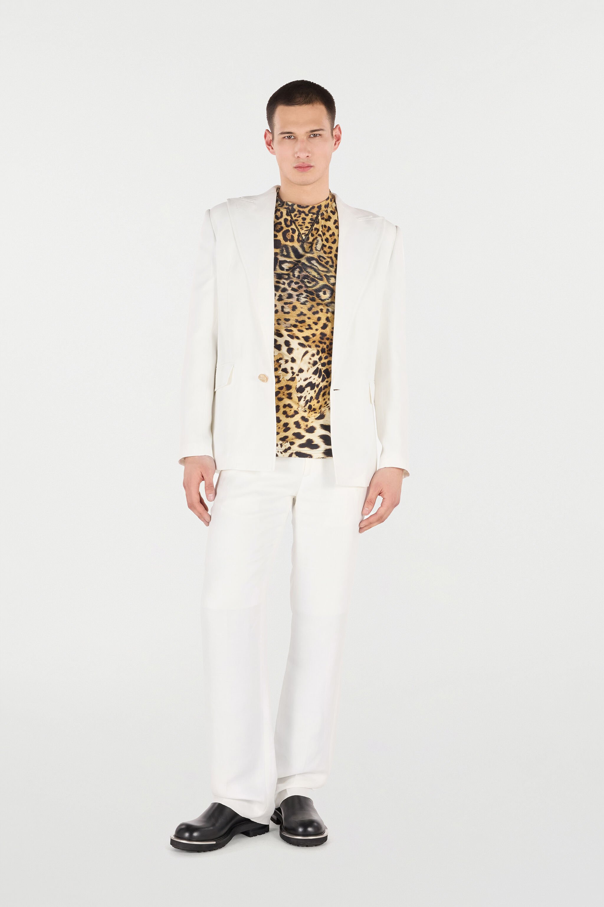 RC Single-Breasted Blazer White URT410-HS003