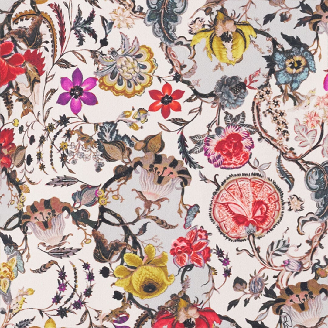 Florentine Flowers Print Mini Dress in MULTICOLOR for Women